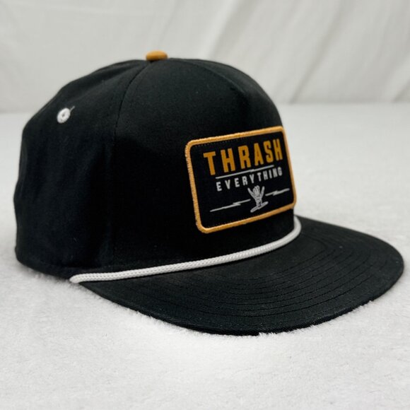 Shreddy Lyfe Thrash Everything Snapback Adjustable Cap Hat Black - Picture 2 of 10